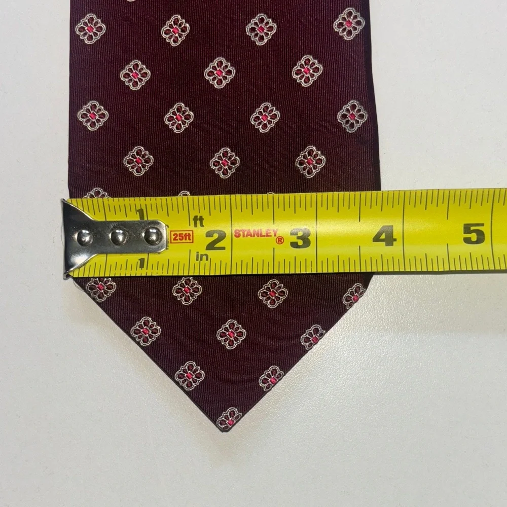 Banana Republic Burgundy Geometric Tie
